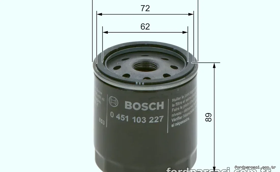 BOSCH 0451103227 Yağ Filtresi - BOSCH - 0451103227