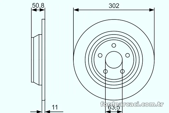 BOSCH 0986479D37 Fren Disk Ayna - BOSCH - 0986479D37