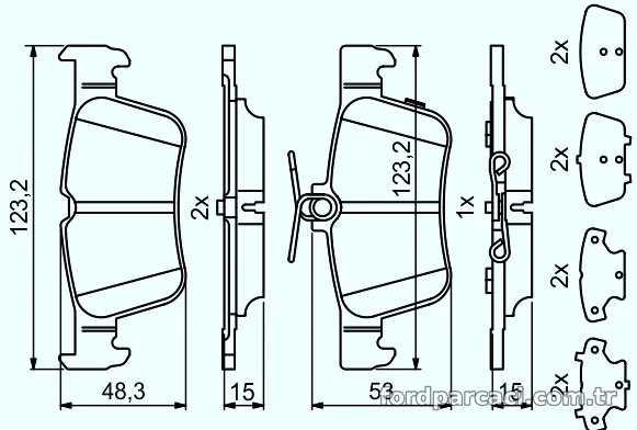 BOSCH 0986494839 Fren Disk Balata - BOSCH - 0986494839