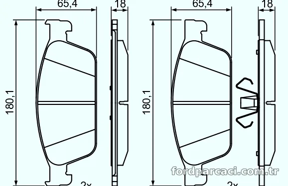 BOSCH 0986495388 Fren Disk Balata - BOSCH - 0986495388