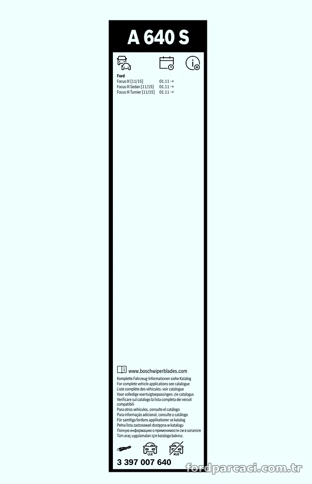 BOSCH 3397007640 Silecek Süpürgesi - BOSCH - 3397007640