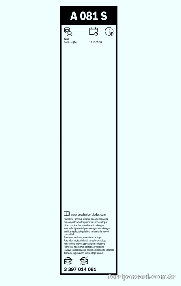 BOSCH 3397014081 Silecek Süpürgesi - BOSCH - 3397014081