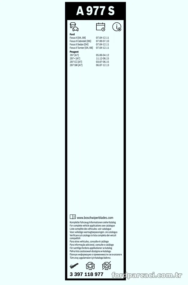 BOSCH 3397118977 Silecek Süpürgesi - BOSCH - 3397118977