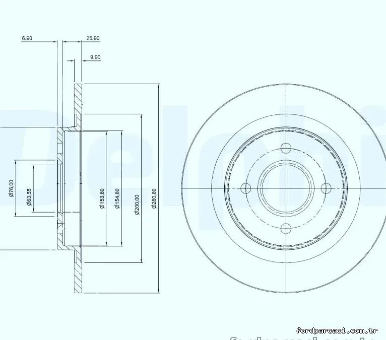 DELPHI BG3743 Fren Disk Ayna - DELPHI - BG3743