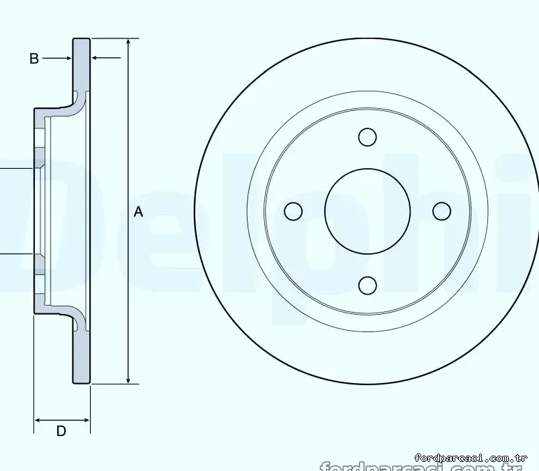 DELPHI BG4954C Fren Disk Ayna - DELPHI - BG4954C