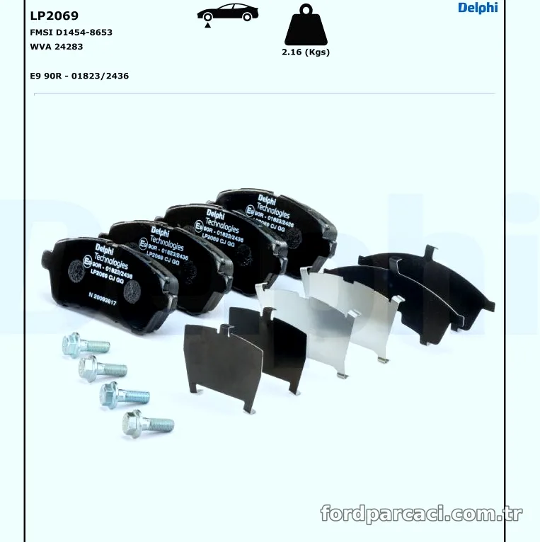 DELPHI LP2069 Fren Disk Balata - DELPHI - LP2069
