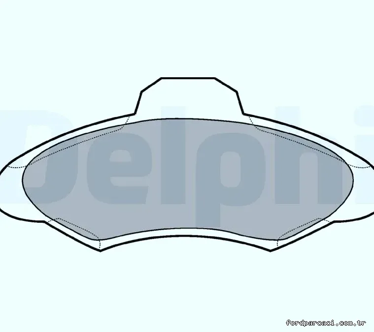 DELPHI LP673 Fren Disk Balata - DELPHI - LP673