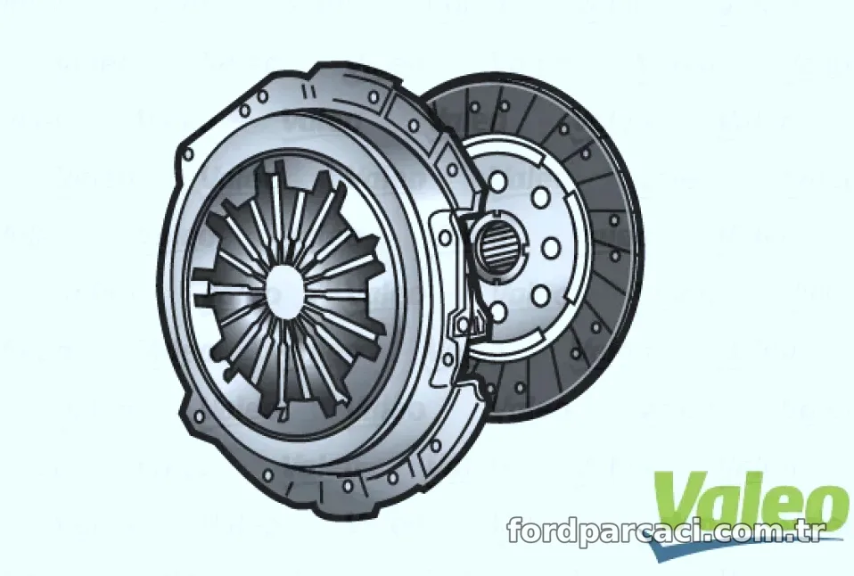 2'LI DEBRIYAJ TAKIMI (BASKI+DISK) (835119 KIT 4P IÇIN SERVIS KITI) FORD FOCUS (07>) - Valeo - VALEO 828517