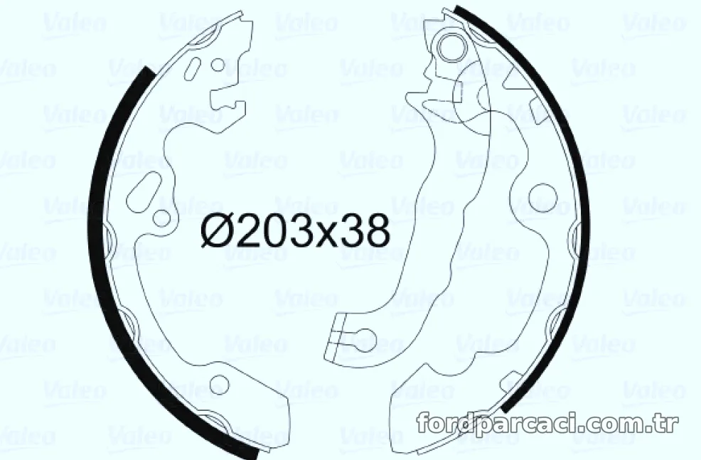 ARKA FREN BALATASI (PABUC) FOCUS I 1,4 16V / 1,6 16V / 1,8 16V 98>04 - Valeo - VALEO 562648