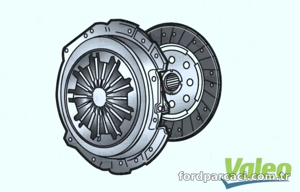 DEBRIYAJ TAKIMI (BASKI+DISK) FORD C MAX, FOCUS II, GALAXY, MONDEO IV SMAX 1.8 TDCI RULMANSIZ - Valeo - VALEO 828378