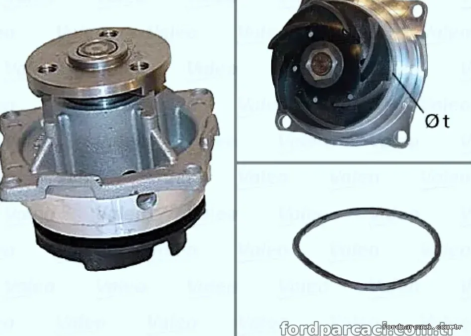 DEVIRDAIM SU POMPASI FOCUS 1,8 / 2,0 98>04 MONDEO II 1,6 / 1,8 / 2,0 96>00 MAZDA TRIBUTE 2,0 - Valeo - VALEO 506604
