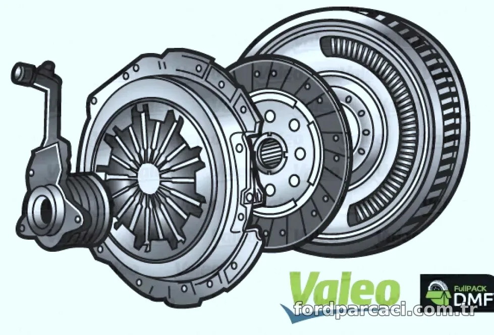 DMF VOLANLI DEBRIYAJ TAKIMI FORD FOCUS (03>), MONDEO 1.8 TDCI - Valeo - VALEO 837309