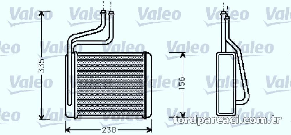 KALORIFER RADYATORU COUGAR MONDEO I MONDEO II MONDEO III JAGUAR X TYPE - Valeo - VALEO 812275