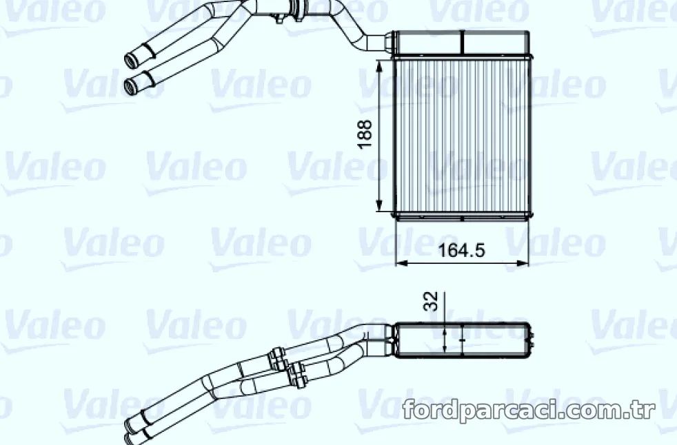 KALORIFER RADYATORU MONDEO IV 07>14 S MAX GALAXY 06>15 - Valeo - VALEO 811515