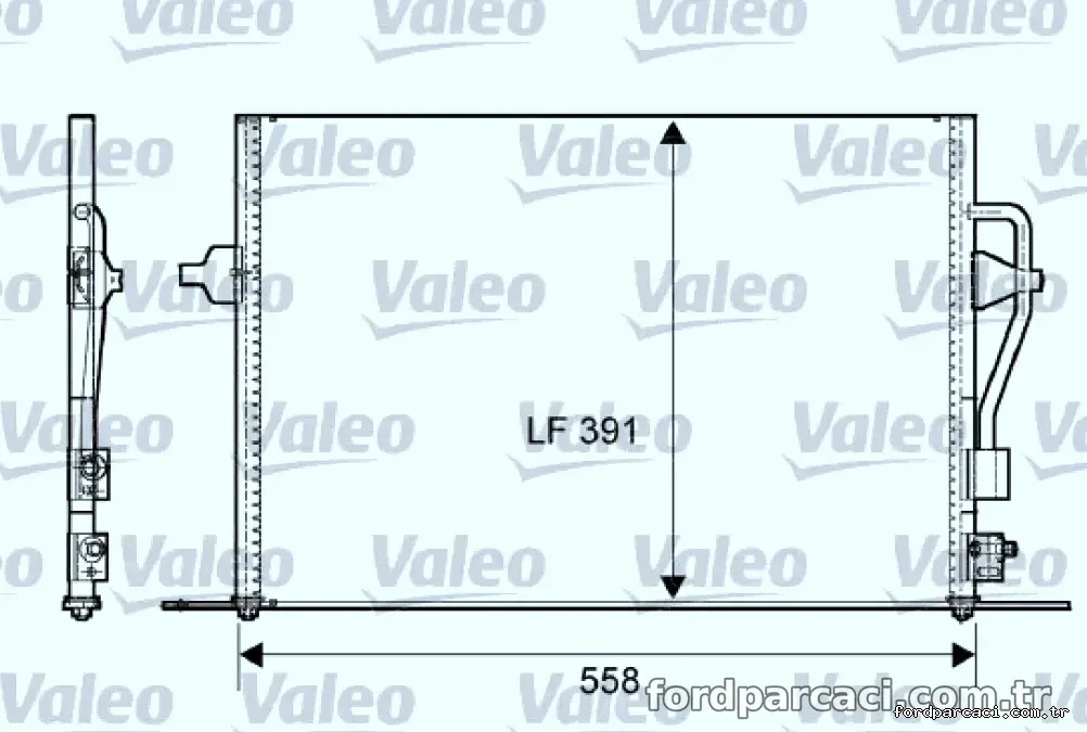 KLIMA RADYATORU FORD MONDEO - Valeo - VALEO 817232