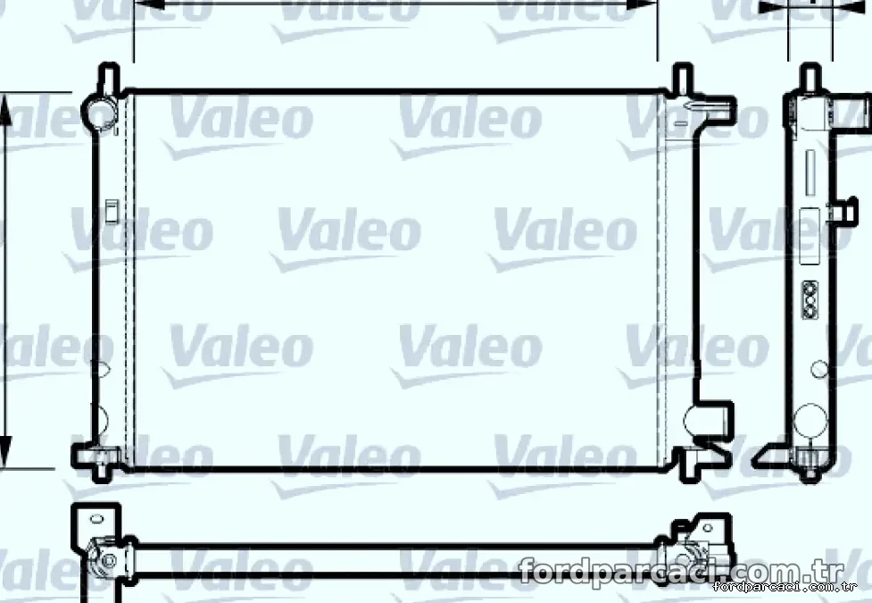 MOTOR SU RADYATORU ( /+AC) FIESTA IV 1,8TD 95>02 MAZDA 121 III 96>03 MEKANIK OLCU: (377,5 X 525 X 28) - Valeo - VALEO 73
