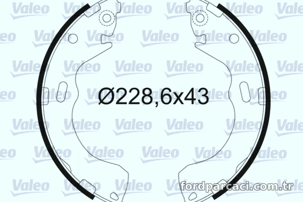 PABUÇLU FREN BALATASI FORD MAVERICK (02/01>) - Valeo - VALEO 564217