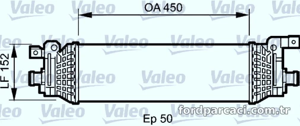 TURBO RADYATORU FORD FIESTA (2002>) - Valeo - VALEO 818797
