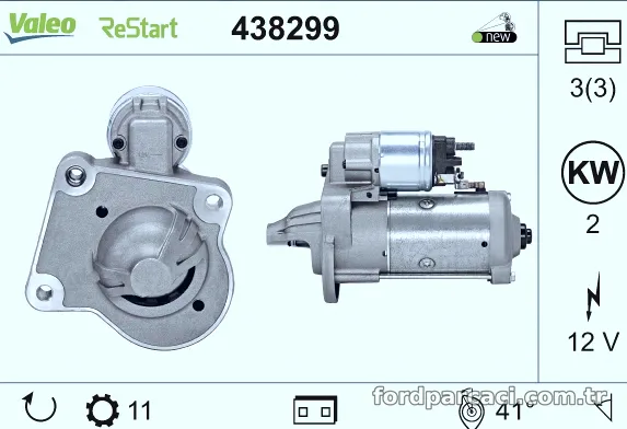 VALEO 438299 Marş Dinamosu - VALEO - 438299