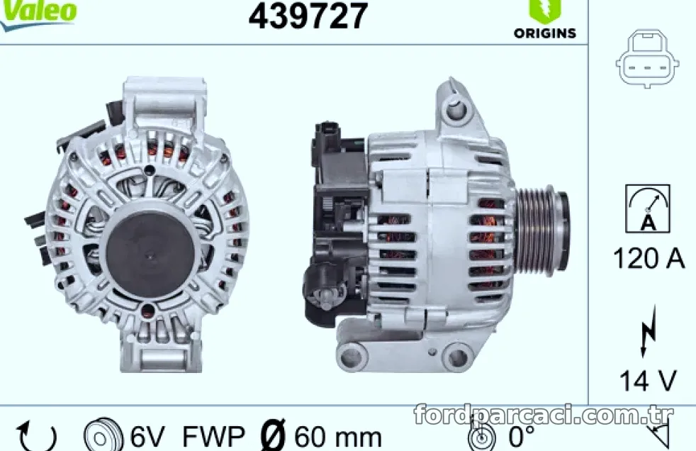 VALEO 439727 ALTERNATOR FORD - Valeo - VALEO 439727