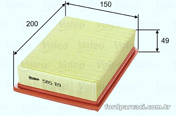 VALEO 585119 Hava Filtresi - VALEO - 585119