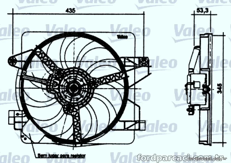 VALEO 698496 FAN SETI FORD KA - Valeo - VALEO 698496