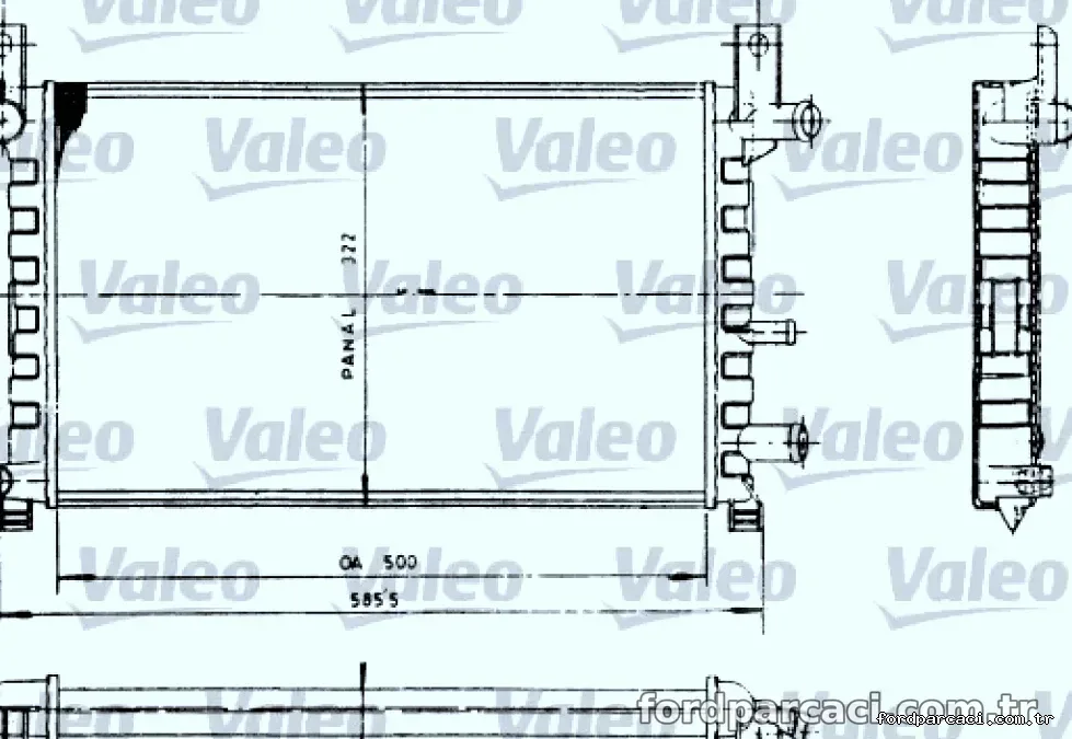 VALEO 730483 RADYATOR FIESTA II 1,1 - Valeo - VALEO 730483