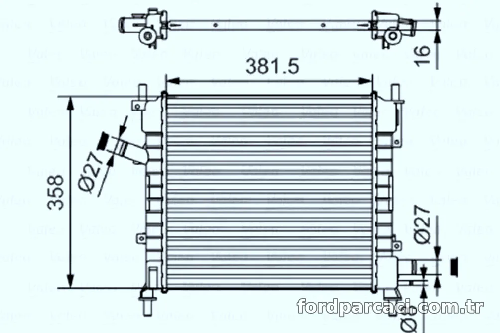 VALEO 735478 RADYATOR FORD KA 96 08 - Valeo - VALEO 735478