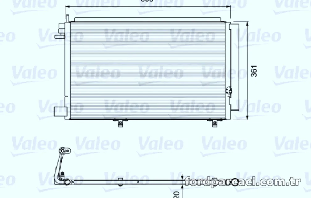 VALEO 814294 KONDENSER FORD FIESTA - Valeo - VALEO 814294