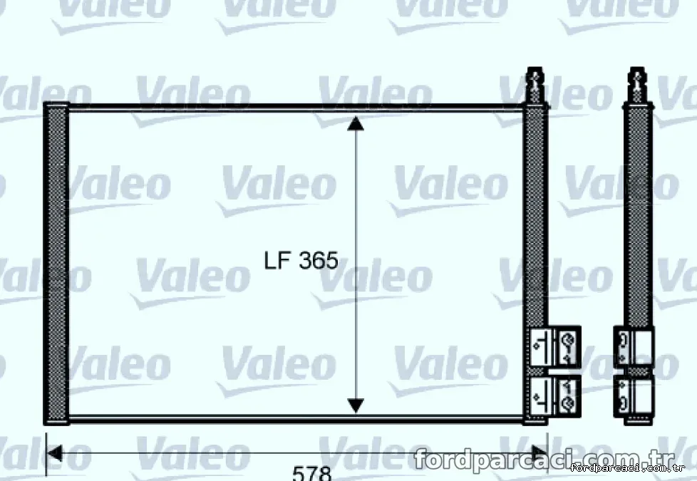VALEO 818195 KONDENSER FORD FIESTA FUSION - Valeo - VALEO 818195