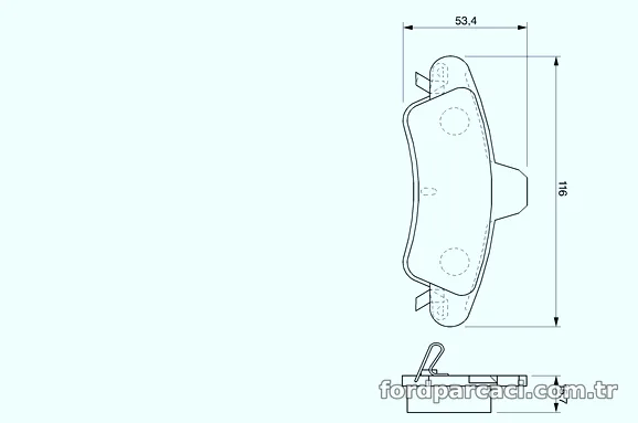 BOSCH 0986424744 Fren Disk Balata - BOSCH - 0986424744