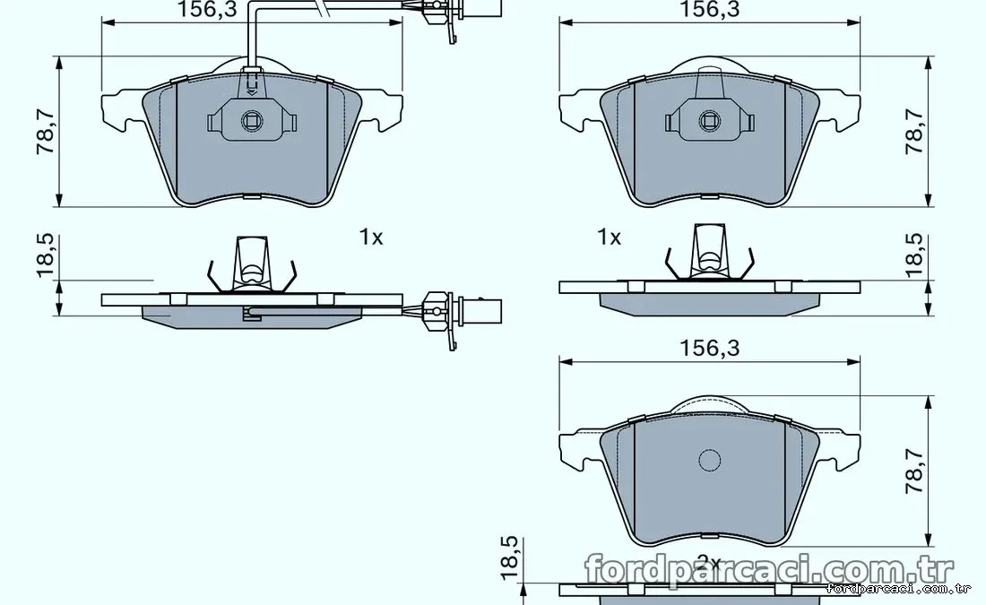 BOSCH 0986424780 Fren Disk Balata - BOSCH - 0986424780