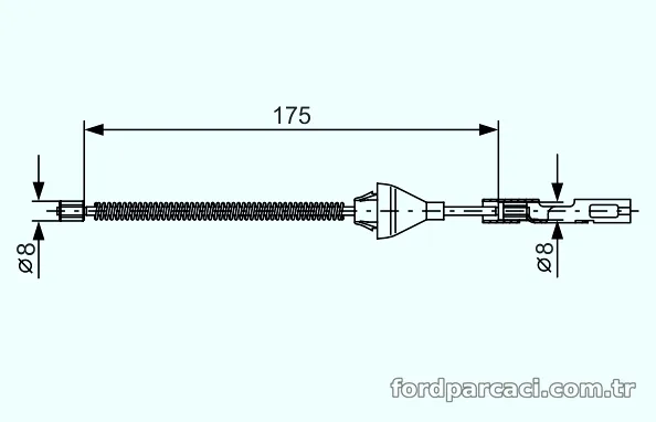 BOSCH 1987477906 El Fren Teli - BOSCH - 1987477906