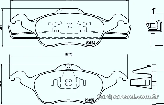 BREMBO P24046 Fren Disk Balata - BREMBO - P24046