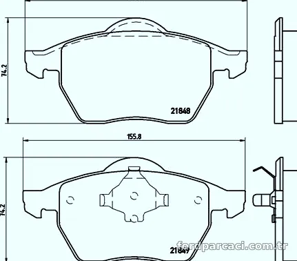 BREMBO P85039 Fren Disk Balata - BREMBO - P85039