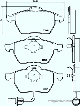 BREMBO P85060 Fren Disk Balata - BREMBO - P85060