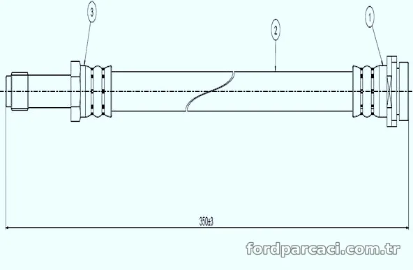 CAVO C800443A Fren Hortumu - CAVO - C800443A