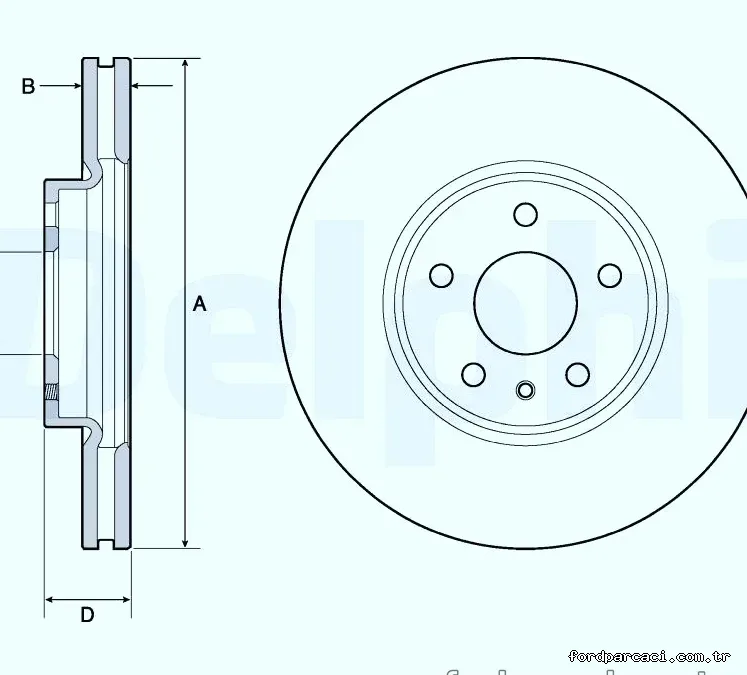 DELPHI BG4702C Fren Disk Ayna - DELPHI - BG4702C