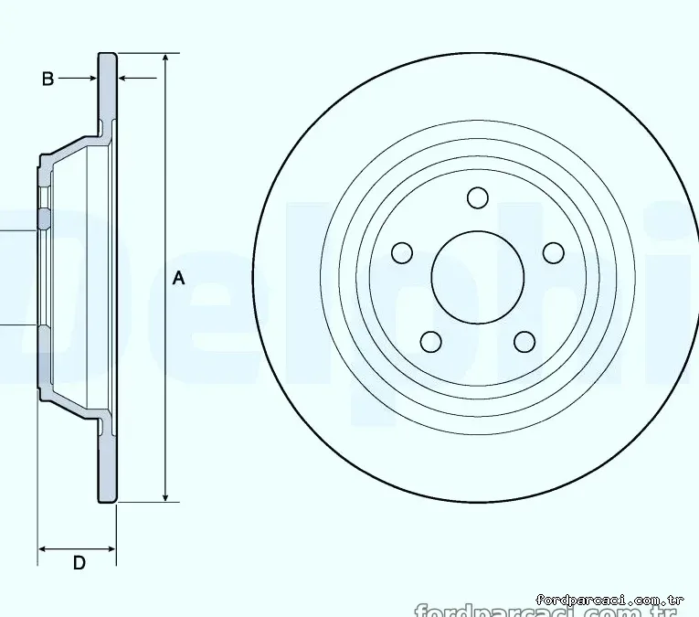 DELPHI BG4703C Fren Disk Ayna - DELPHI - BG4703C