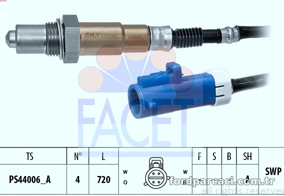 FACET 108297 Oksijen (Lambda) Sensörü - FACET - 108297