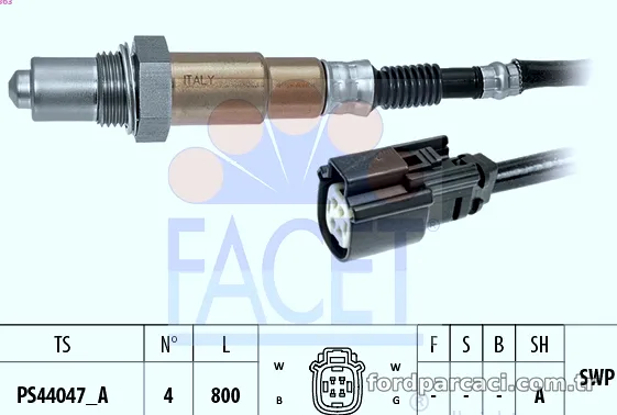 FACET 108363 Oksijen (Lambda) Sensörü - FACET - 108363