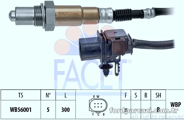 FACET 108433 Oksijen (Lambda) Sensörü - FACET - 108433
