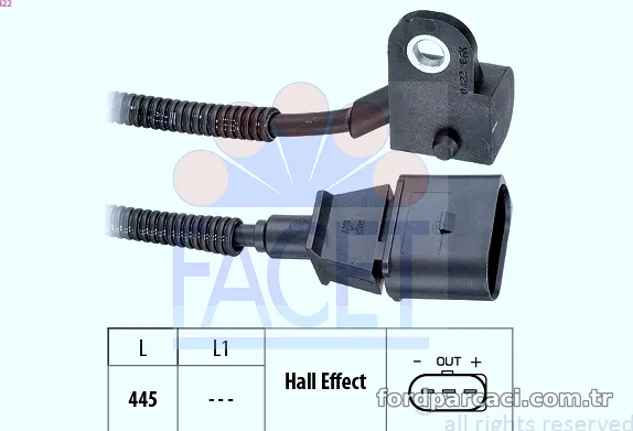 FACET 90422 Eksantrik Devir Sensörü - FACET - 90422