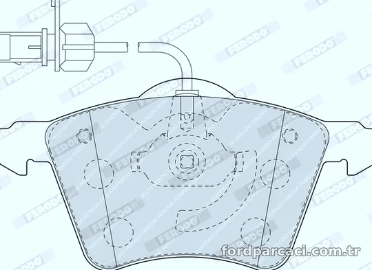 FERODO FDB1654 Fren Disk Balata - FERODO - FDB1654