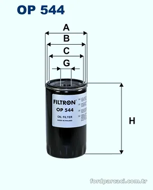 FILTRON OP544 Yağ Filtresi - FILTRON - OP544