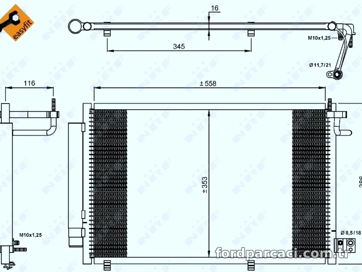 NRF 35903 Klima Radyatörü - NRF - 35903