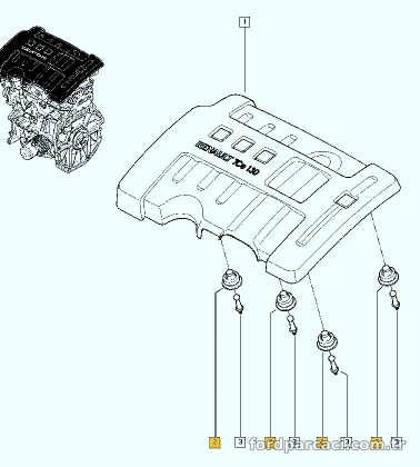 ORJINAL Motor Koruma Kapak Lastik 215063210R - ORJINAL