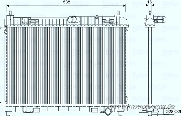 VALEO 701603 Su Radyatörü - VALEO - 701603