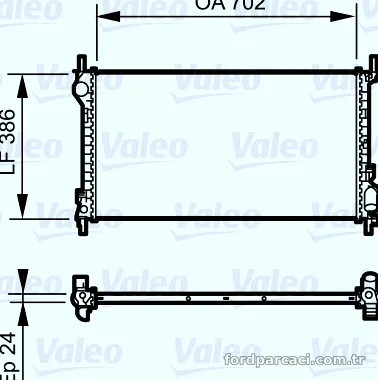 VALEO 735167 Su Radyatörü